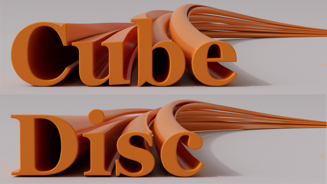 A cushion with few polygons is subdivided into one with many polygons.