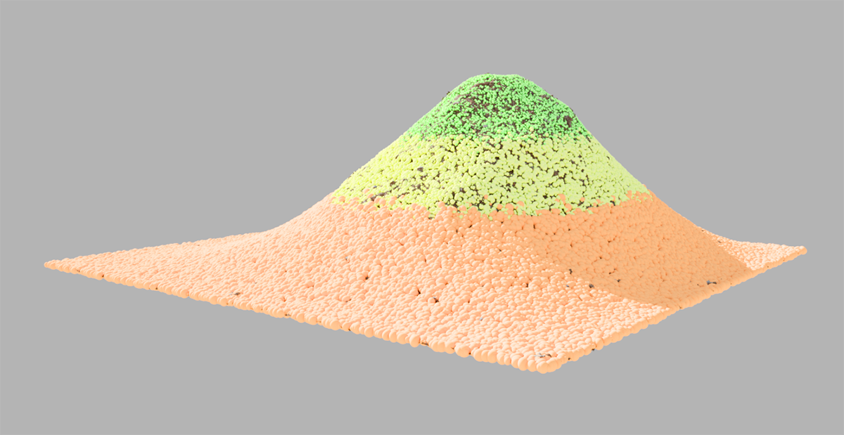 The figure shows an example of how to use Scatter Tags to individually control the filter seetings of the instanced objects.