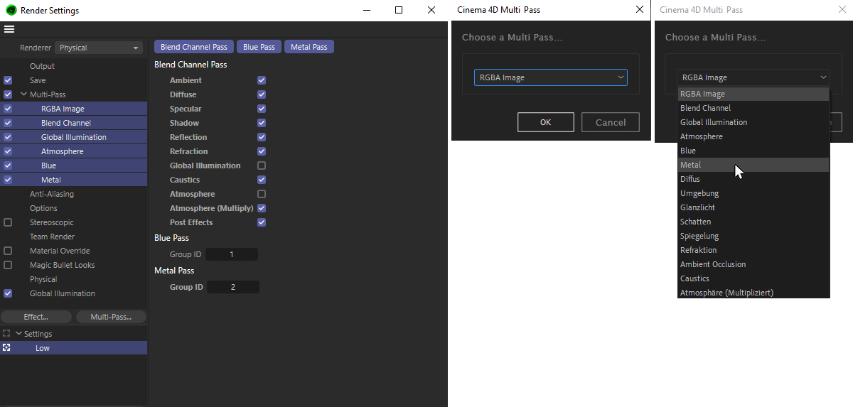 Multi-Pass selection