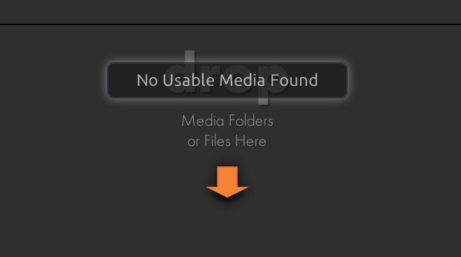 No Usable Media Found warning