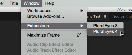 PE4-PP Extension menu
