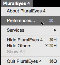 Preferences Menu
