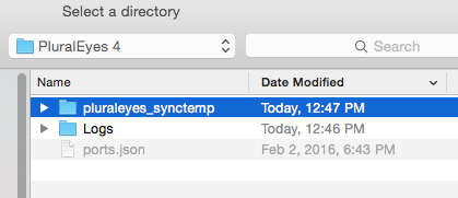 Temp Sync Files Dir