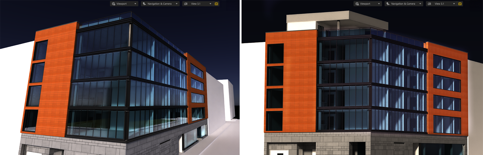 The focal length not only determines the visible scene area, but also defines the type of perspective.