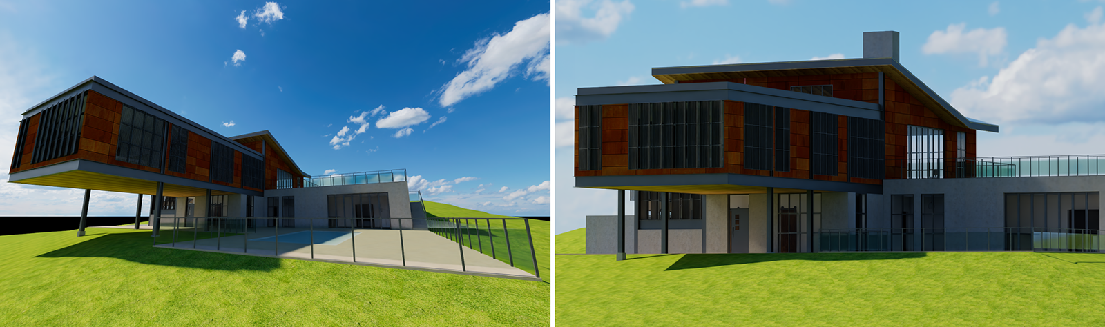 Comparision of different 'Focal Length' settings for the camera.