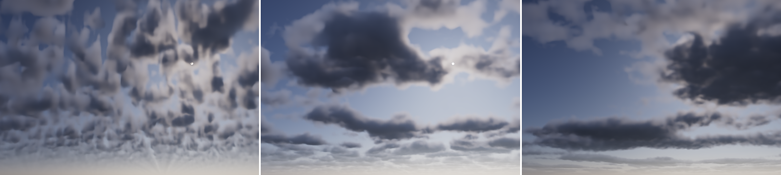 The 'Scale' value is used to scale the noise structure that is used to calculate the clouds.