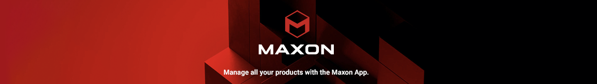 Banner graphic of the Maxon App