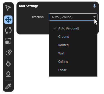 The settings for the Add Tool.