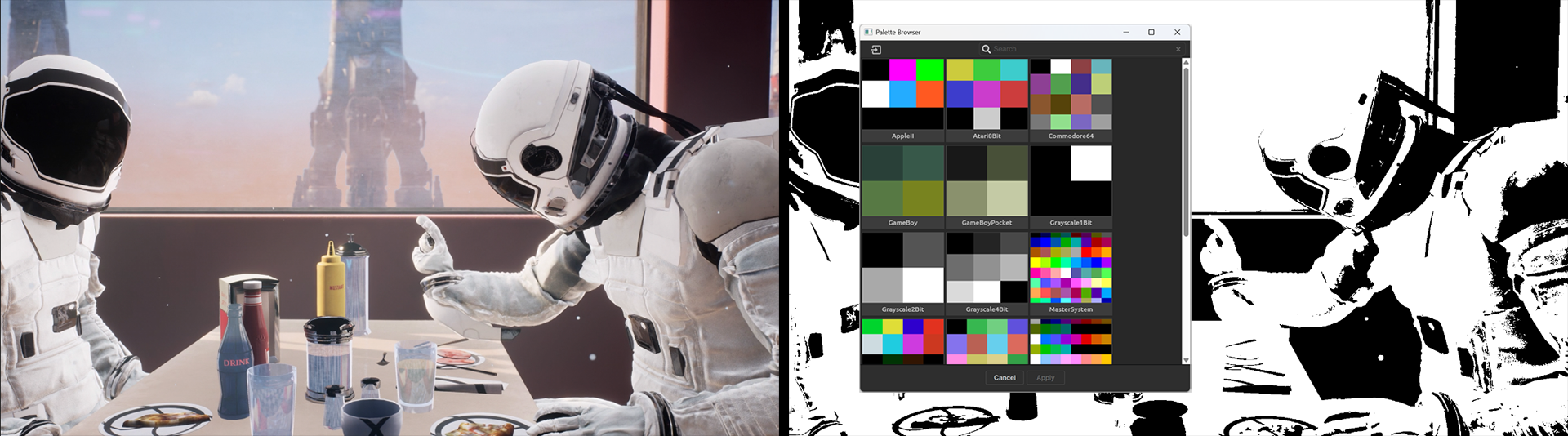 Dither and Palettes