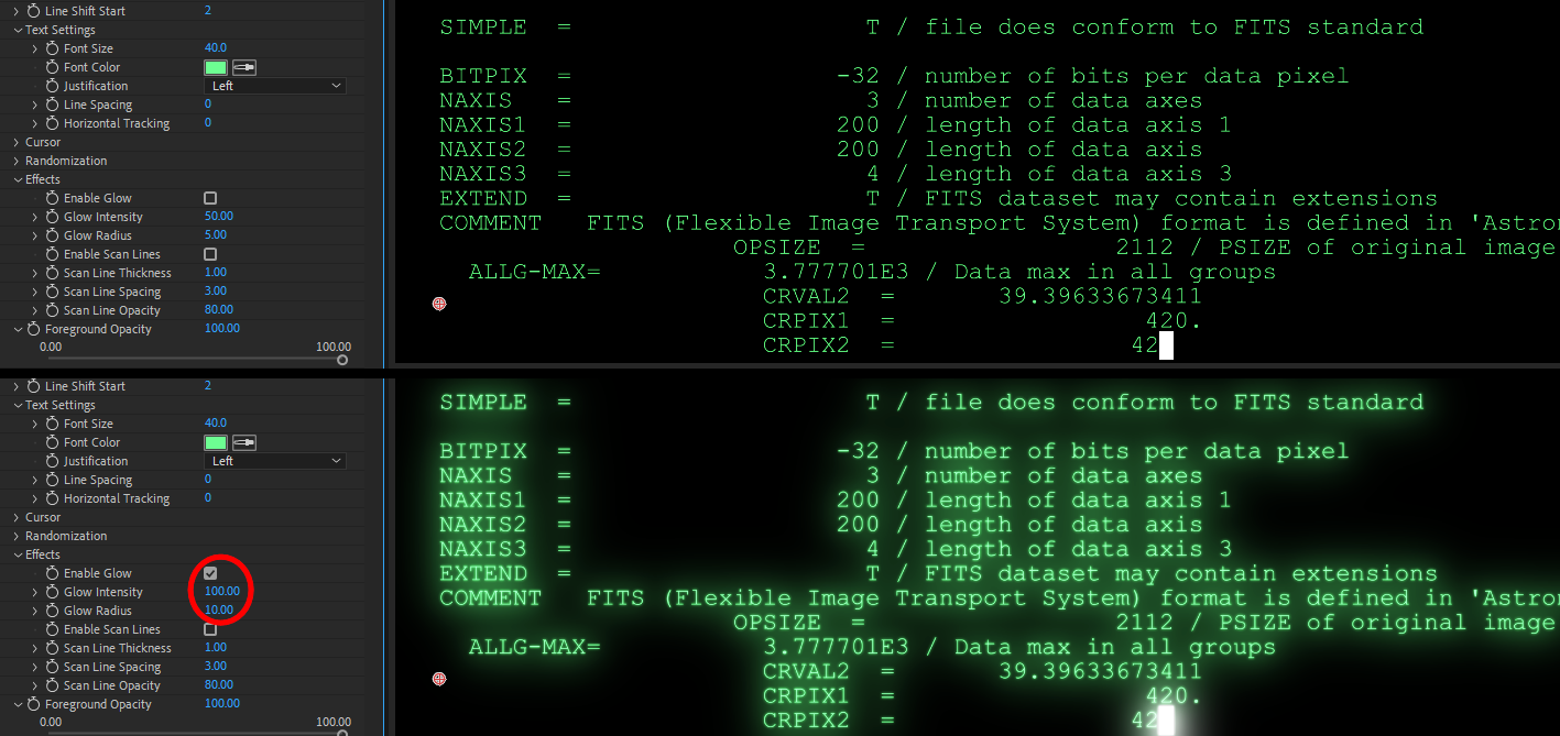 Screen Text