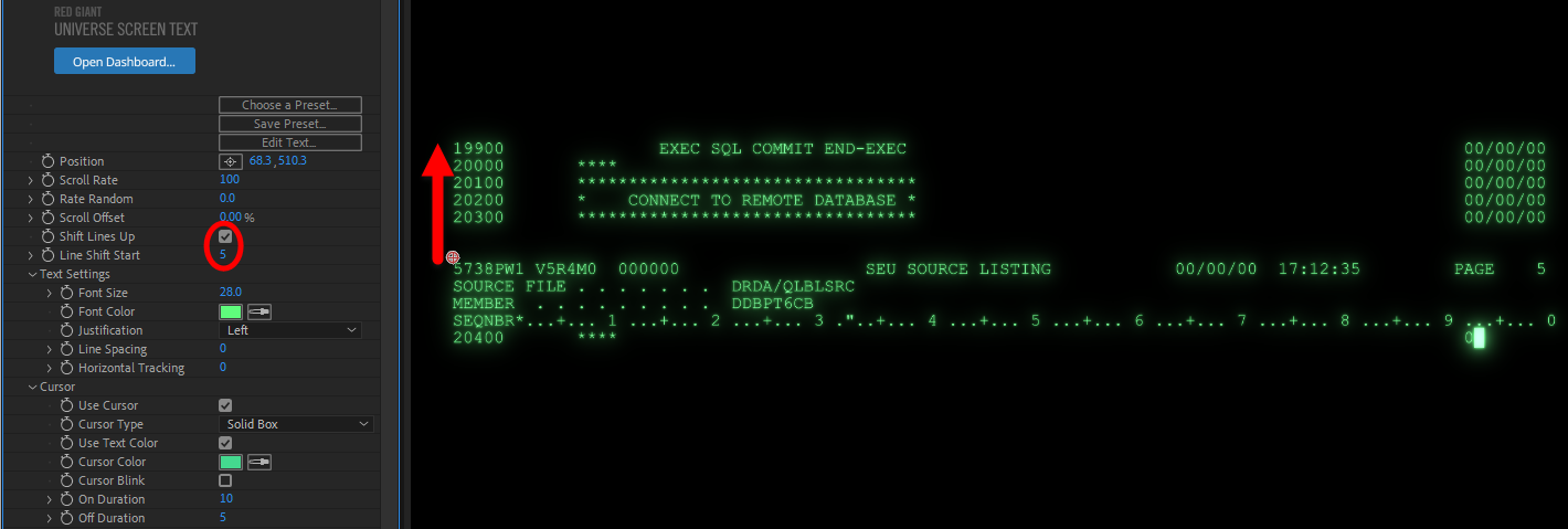 Screen Text