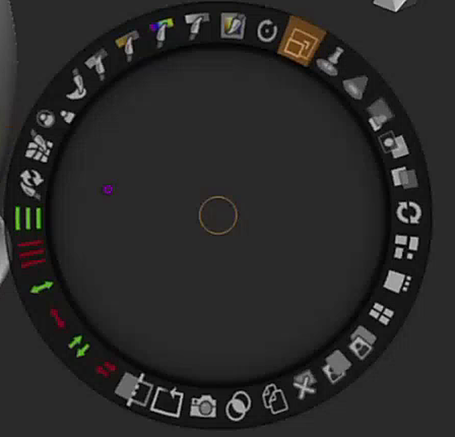 The Spotlight dial and its 34 tools