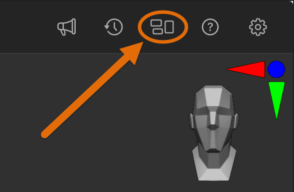 The Customize icon in the top-right corner of the ZBrush for iPad interface offers access to a host of program customization features, including custom hotkey settings.