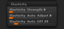 Elasticity sub-palette