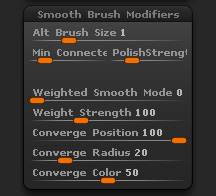 Brush>Smooth Brush Modifiers sub-palette