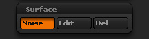 Brush Surface sub-palette