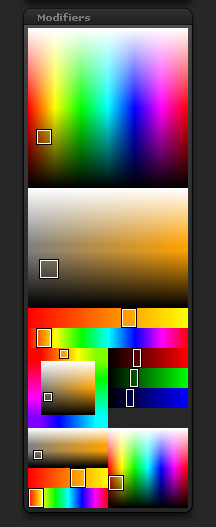 Color>Modifiers sub-palette