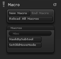 Macro palette