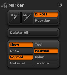 Marker palette
