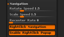 Interface > Navigation section