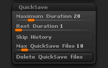 Preferences > QuickSave sub-palette