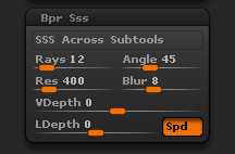 Render > BPR Sss sub-palette