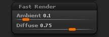 Render > Fast Render sub-palette