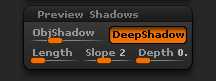 Render > Preview Shadows sub-palette