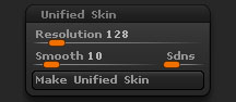 Tool > Unified Skin sub-palette