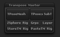 Transpose Master sub-palette in the Zplugin palette