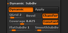 Dynamic Subdivision controls