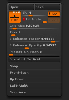 Draw>Floor Grid section