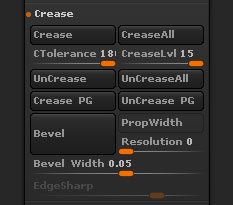 Geometry>Crease section