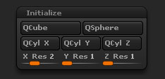 Tool>Initialize sub-palette