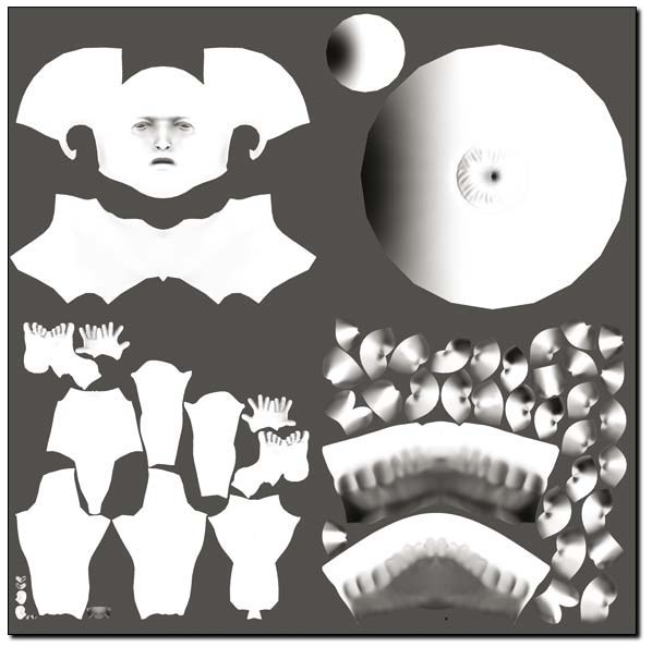 Ambient Occlusion map - courtesy of ZBrush Artist Marco Menco
