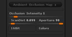 Ambient Occlusion Map options