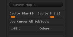 Cavity Map options