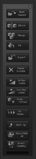 The SubTool Master pop-up interface