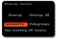 The UV Master options.