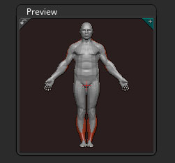 Preview sub-palette