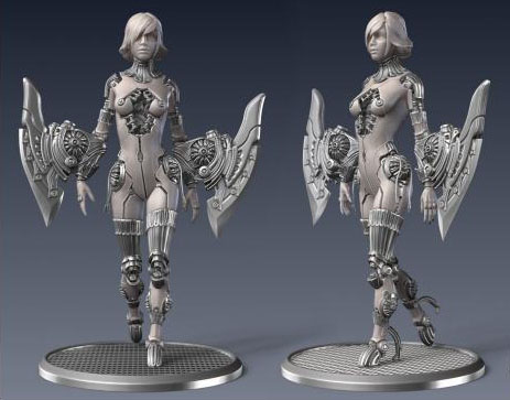 A model with a major use of Curve. Model by Marco Plouffe