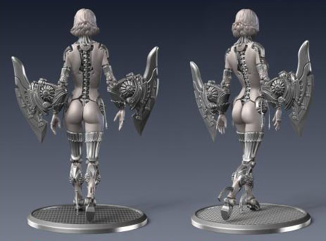The same model as above, from a different point of view. Model by Marco Plouffe