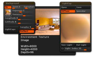 Background LightCap example