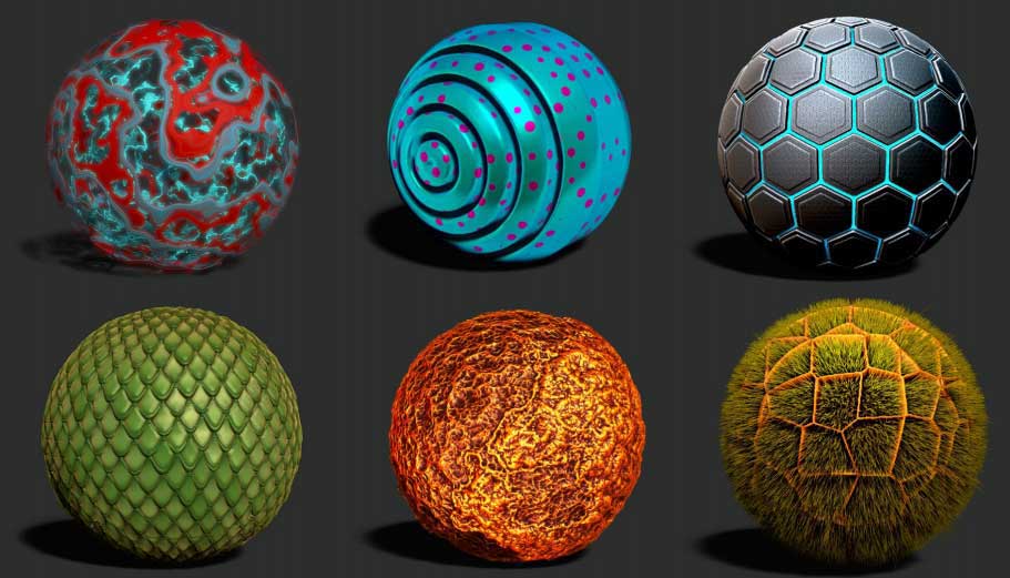 Some Noise examples generated using the Noisemaker plugin