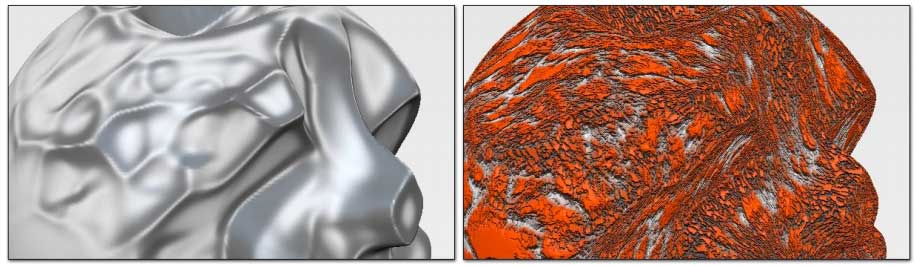 Different variations of a noise, defined by different Mask intensity values.