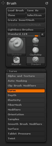 Sub-palette popup