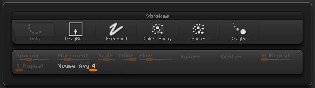 The Stroke pop-up palette
