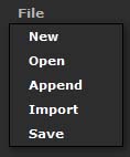 ZColor File menu